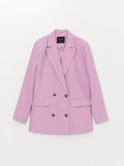 Plain Long Sleeve Women's Blazer Jacket