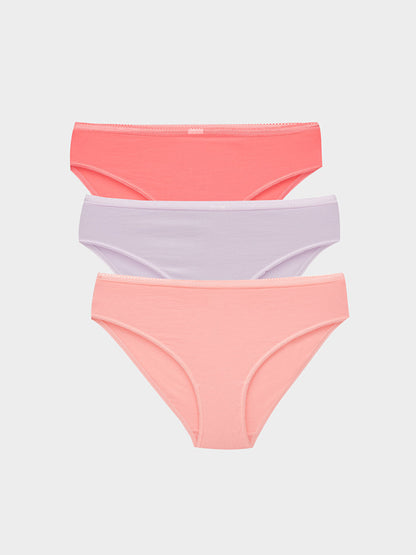 Plain Bikini Panties 3 Pack