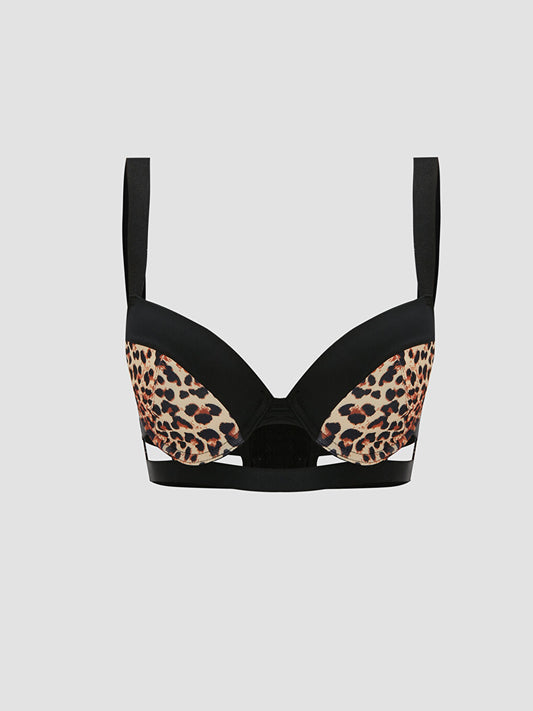 Underwire Unpadded Patterned T-Shirt Bra