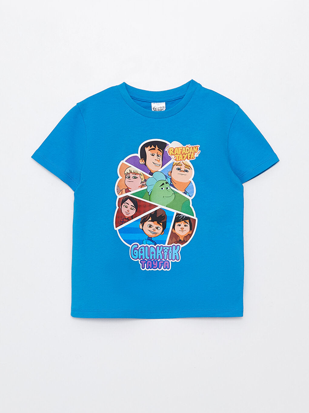 Crew Neck Galactic Crew Printed Short Sleeve Boys' T-Shirt