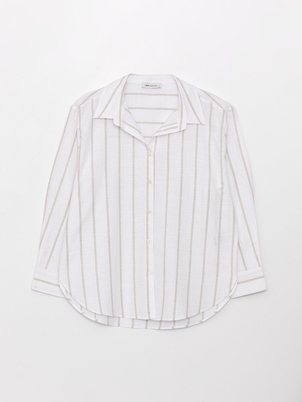 Striped Long Sleeve Oversize Women's Shirt