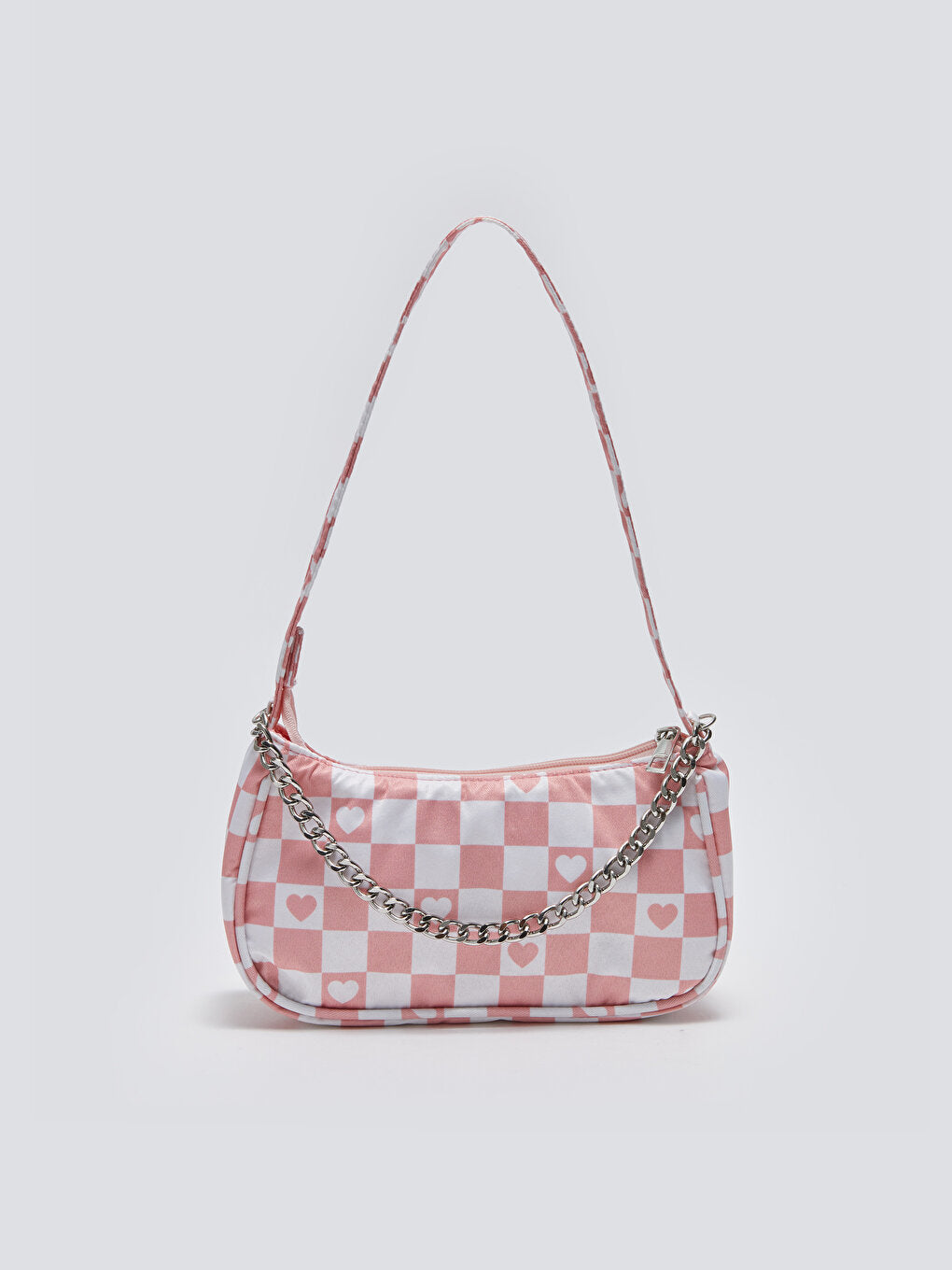 Patterned Canvas Girls Baguette Bag