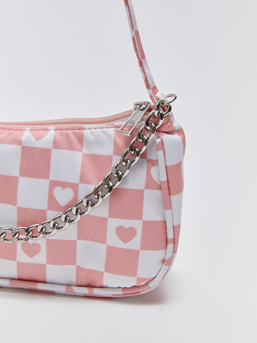 Patterned Canvas Girls Baguette Bag