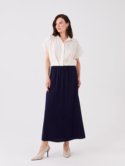 Women's Elastic Waist Straight Skirt