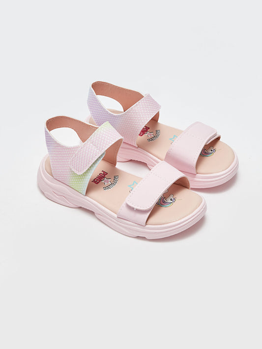 Printed Velcro Girls Sandals