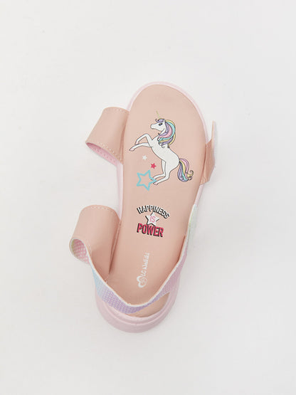 Printed Velcro Girls Sandals