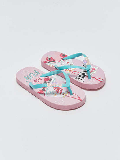 Printed Girls' Flip Flops Beach Slippers