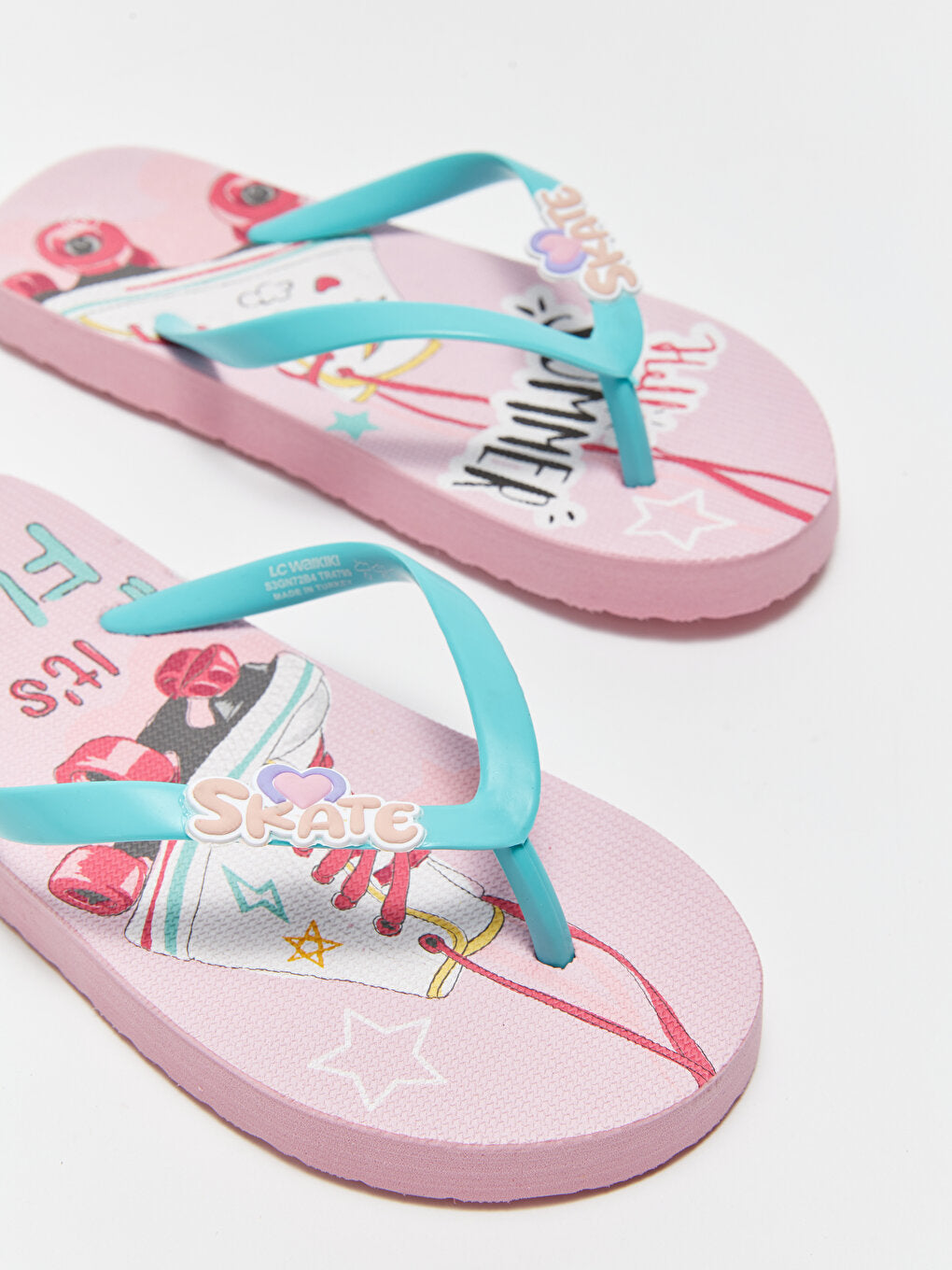 Printed Girls' Flip Flops Beach Slippers