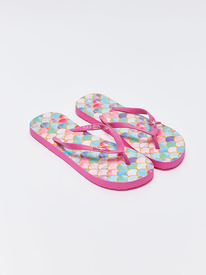 Printed Flip Flops Girls' Beach Slippers