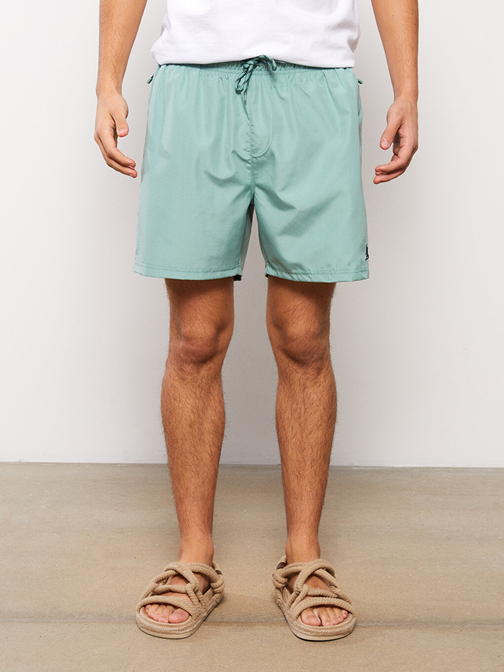 Short Length Basic Men's Swim Shorts