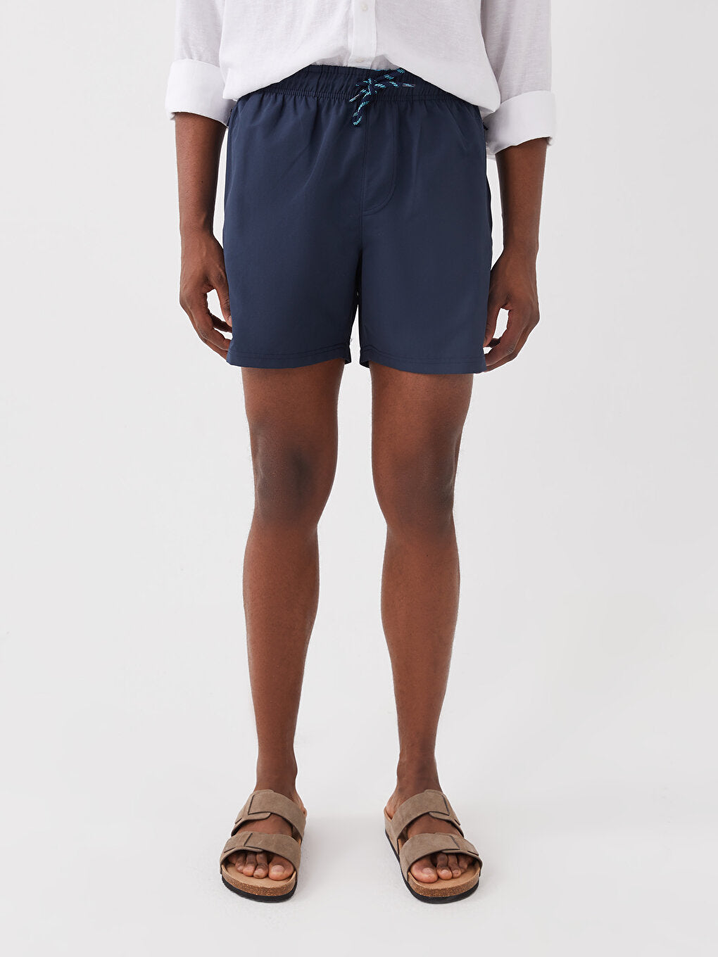 Short Length Basic Men's Swim Shorts