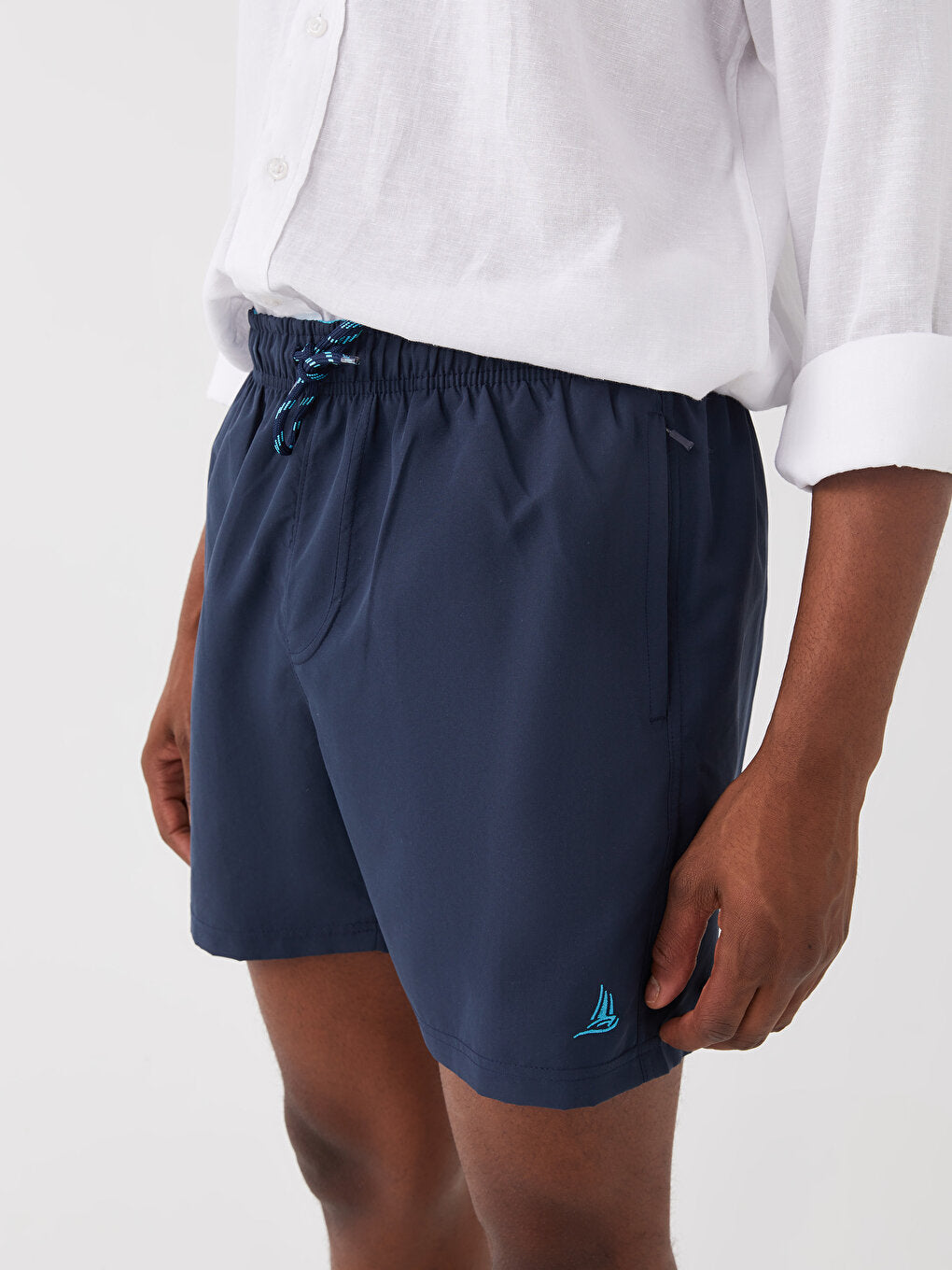 Short Length Basic Men's Swim Shorts