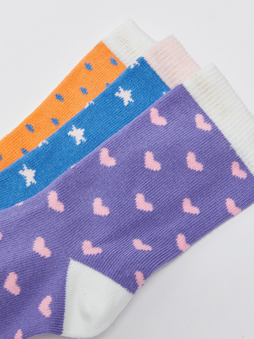 Patterned Girl's Socks 3-pack