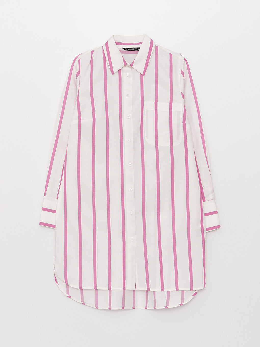 Striped Long Sleeve Women's Shirt Tunic