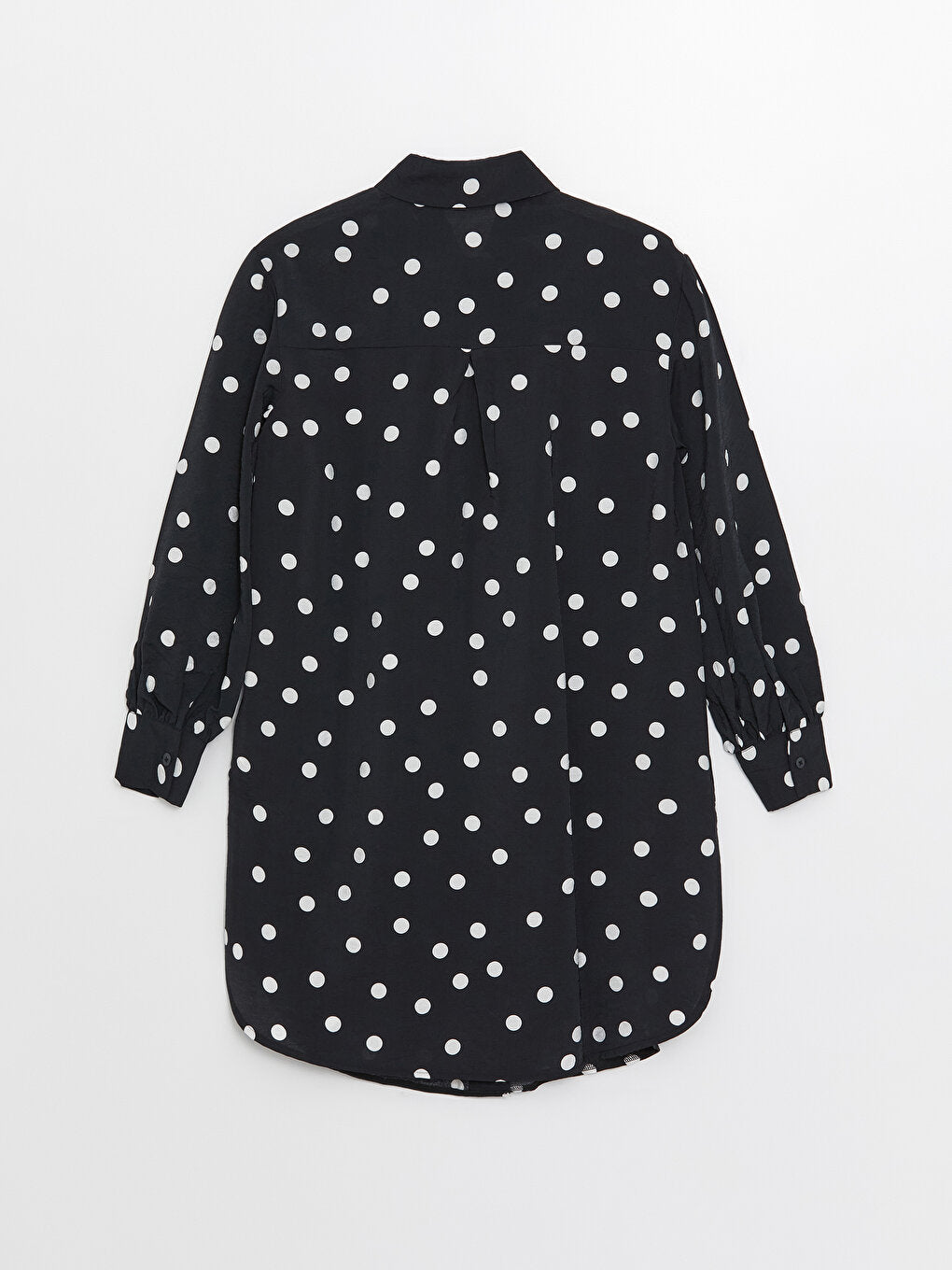 Polka Dot Long Sleeve Women's Shirt Tunic