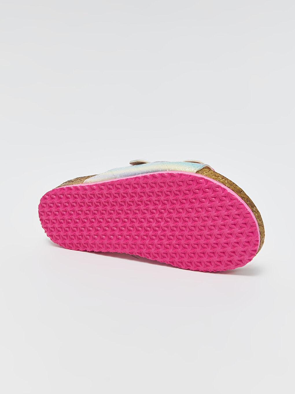 Girls' Slippers with Double Band Buckle Detail