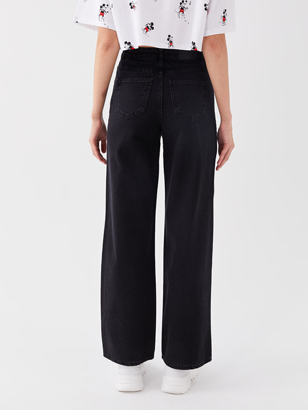 High Waist Wideleg Women's Jean Trousers