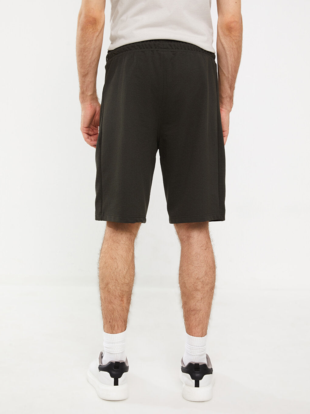 Slim Fit Men's Shorts with Waist Tie Detail