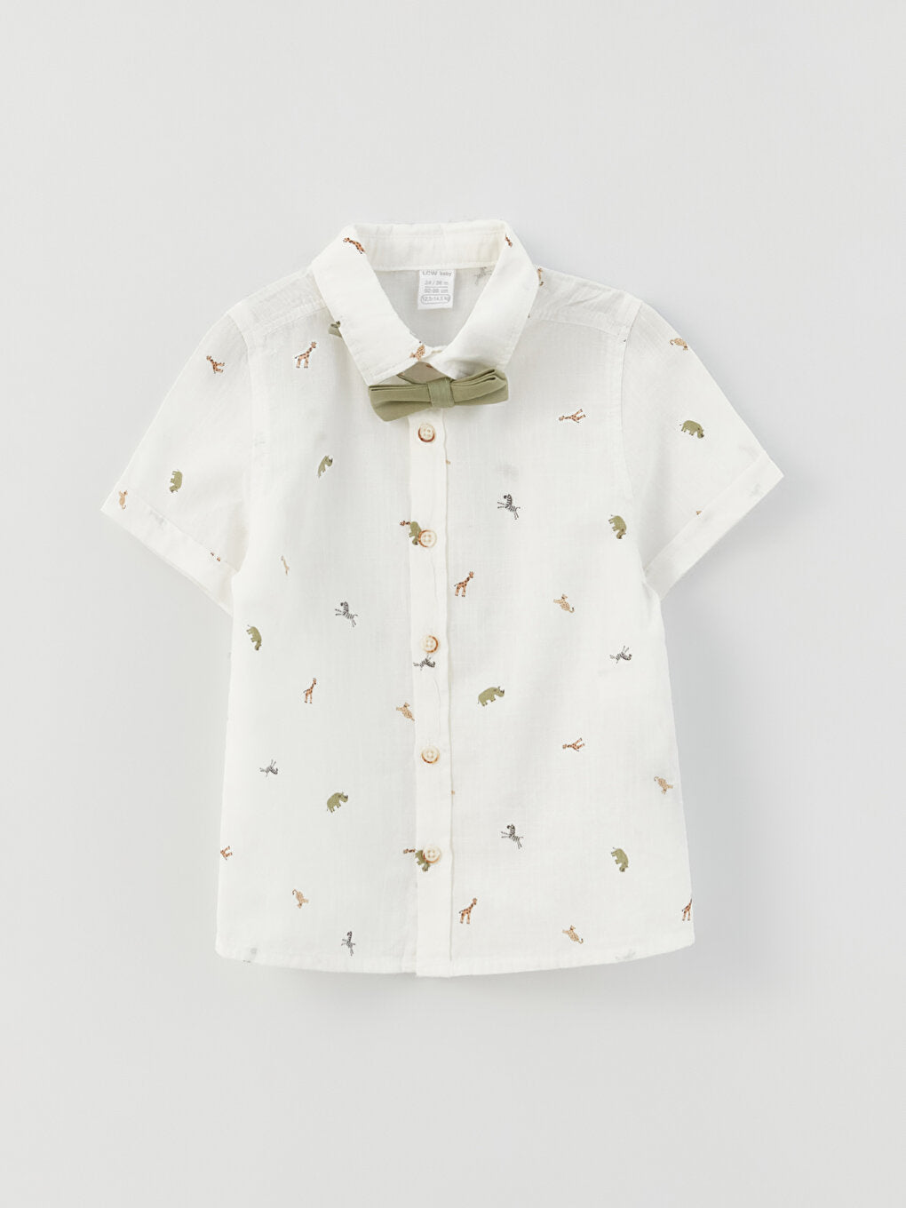 Short Sleeve Patterned Baby Boy Set of 4