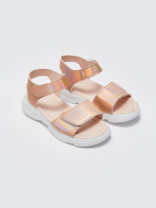 Hologram Velcro Girls Sandals