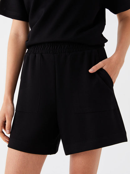 Comfortable Fit Women's Shorts with Elastic Waist