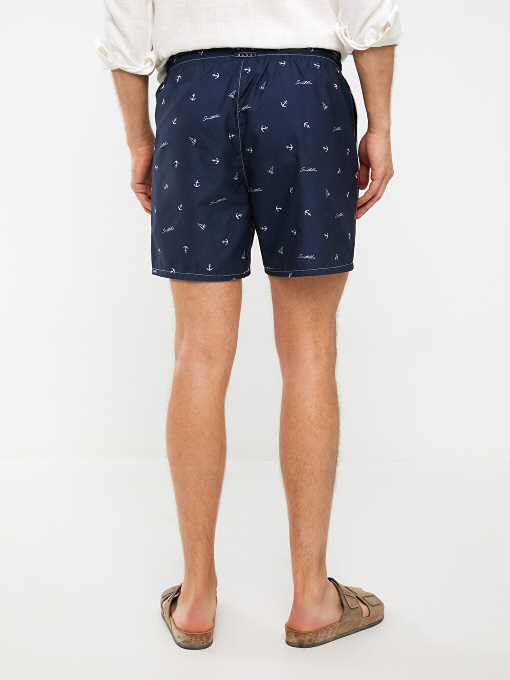 Short Patterned Men's Swim Shorts