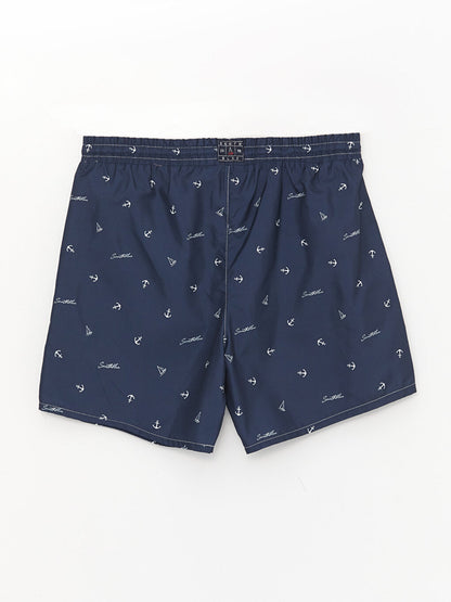 Short Patterned Men's Swim Shorts