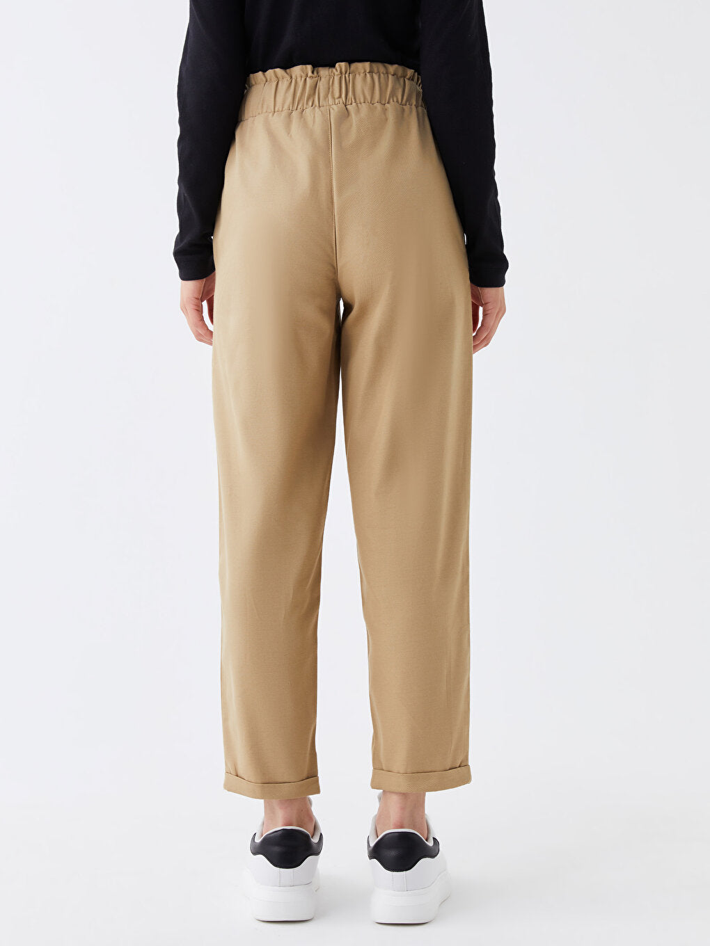 Comfortable Fit Straight Gabardine Women's Trousers