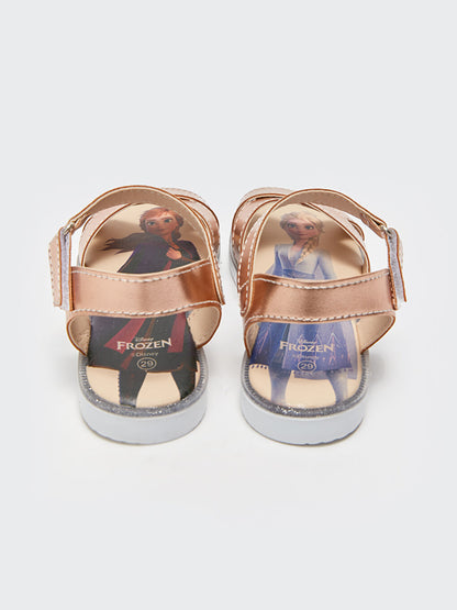 Frozen Printed Cross Strap Girls Sandals