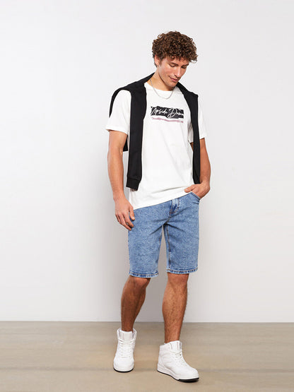 Slim Fit Men's Jean Shorts