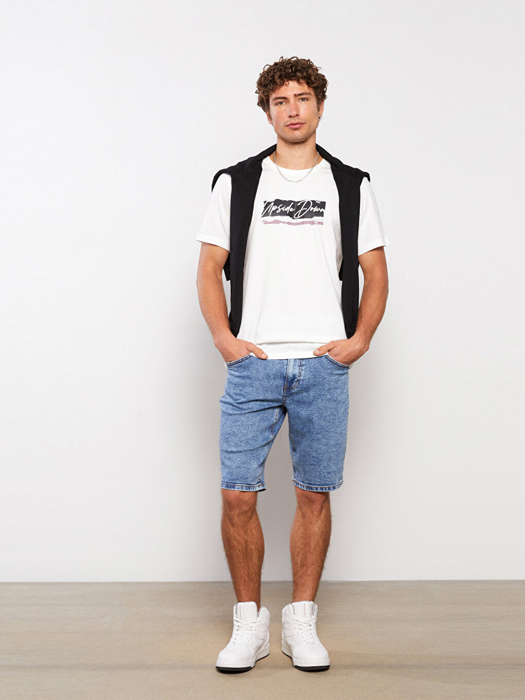 Slim Fit Men's Jean Shorts