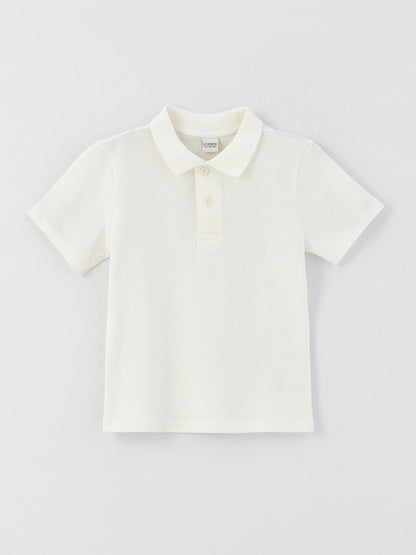 Polo Neck Basic Short Sleeve Boy's T-Shirt