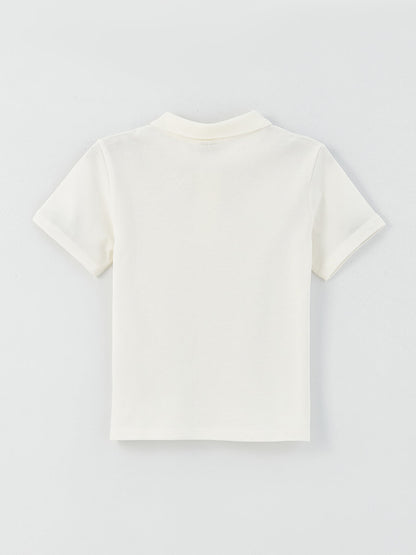 Polo Neck Basic Short Sleeve Boy's T-Shirt