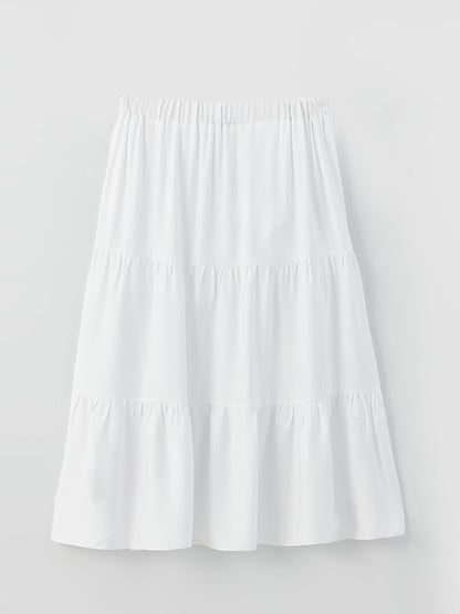 Women's Elastic Waist Straight Skirt