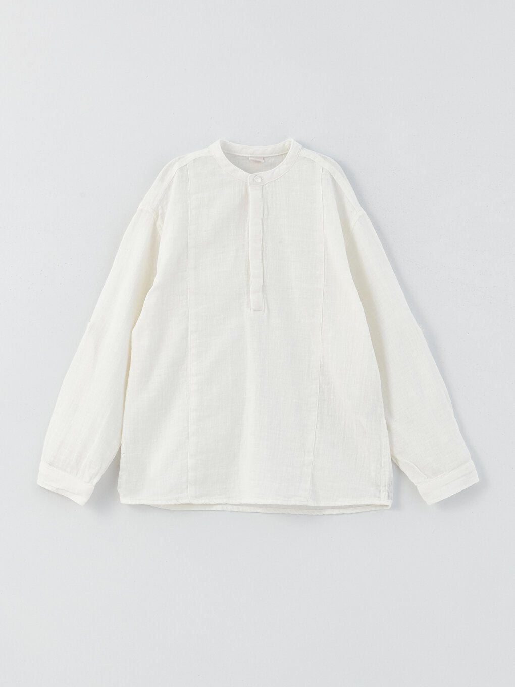 Comfortable Fit Linen Blend Boy's Shirt