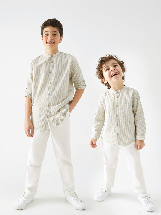 Comfortable Fit Gabardine Boy's Trousers