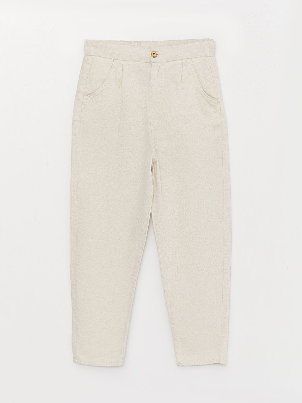 Comfortable Fit Linen Blend Boy's Trousers