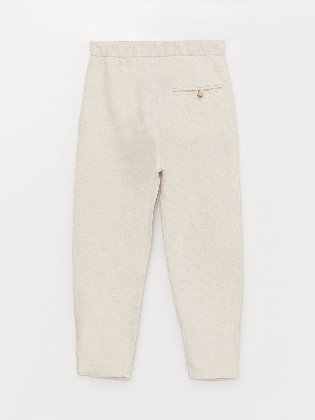 Comfortable Fit Linen Blend Boy's Trousers