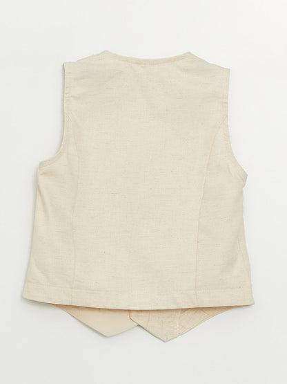 Self Patterned Baby Boy Vest