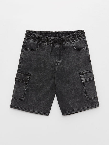 Elastic Waist Boy Jean Shorts