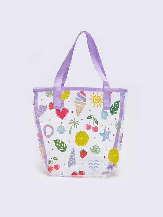 Printed Girl's Beach Bag