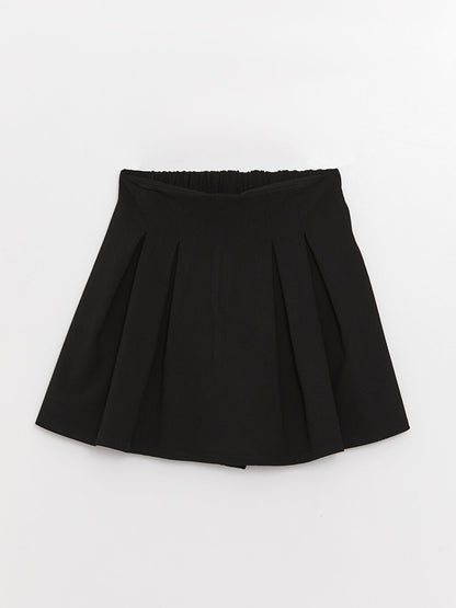 Girl's Short Skirt with Elastic Waist