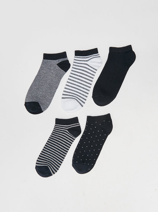 Striped Boy's Booties Socks 5-pack