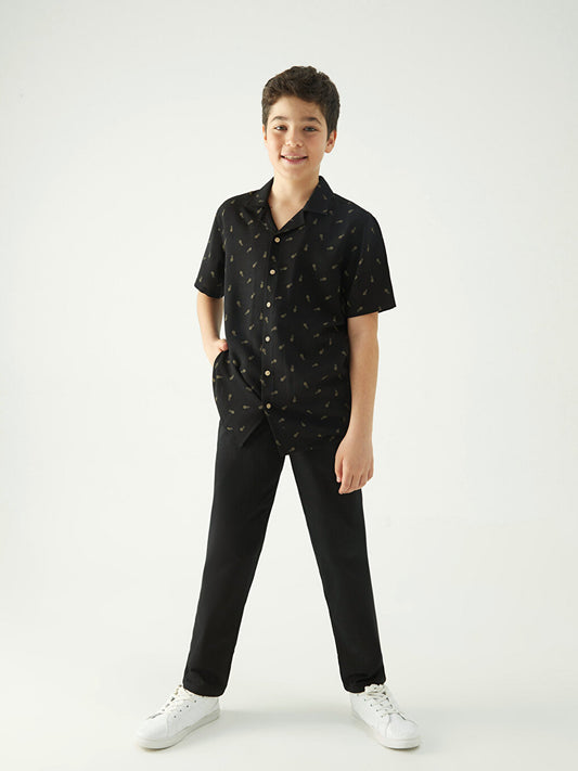 Basic Gabardine Boy's Trousers