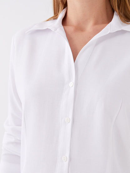 Plain Long Sleeve Women's Shirt