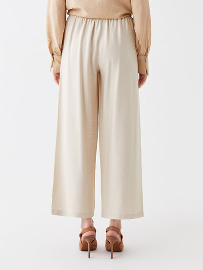 Comfortable Fit Straight Wide Leg Women's Trousers