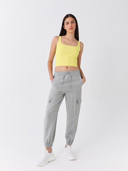 Women's Jogger Pants with Elastic Waist