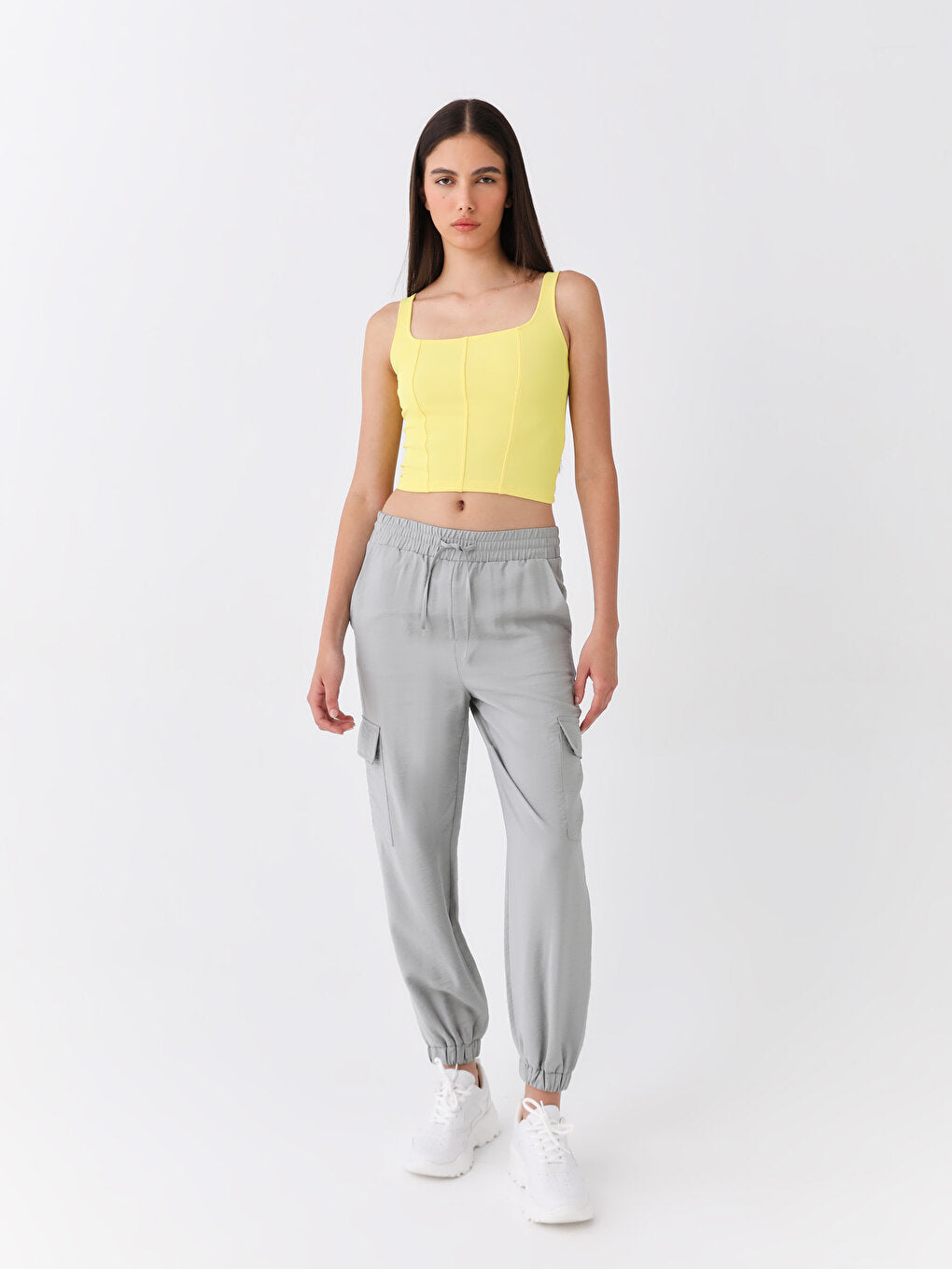 Women's Jogger Pants with Elastic Waist