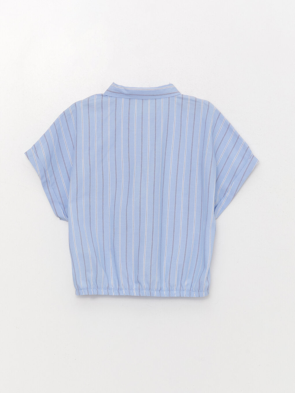 Striped Short Sleeve Girl's Shirt