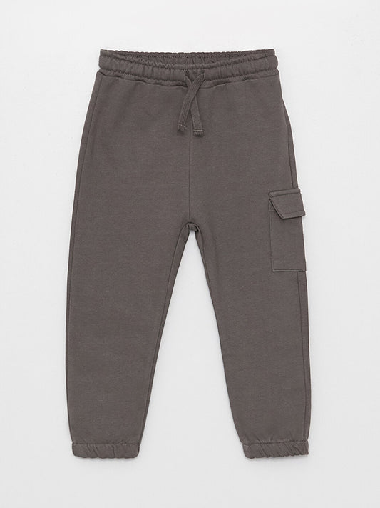 Basic Baby Boy Sweatpants with Elastic Waist